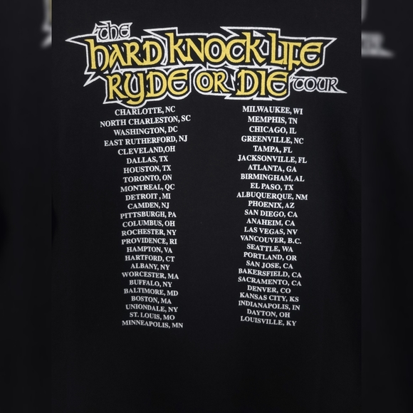 Vintage Hard Knock Life Ryde Or Die Tour Tee Jay-z Dmx Black Extra Large - Picture 4 of 5